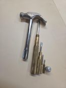 Case of GAM Lancaster Pa 4 Slotted Nesting Screwdriver Hammer 25 sets