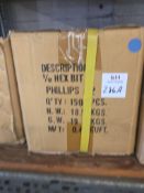 Lot 5/16 Phillips Hex Bit 1500 pcs