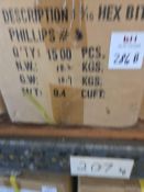 5/16 Phillips Hex Bit 1500 Pcs