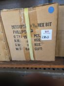 5/16 Phillips Hex Bit 1500 Pcs