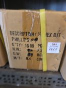 5/16 Phillips Hex Bits 1500 Pcs