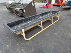 Plastic Feed Trough on stands - 10ft