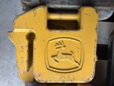 Yellow John Deere Weights