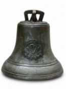 A Rare Early Victorian Irish Bronze Bell. By James Sheridan Eagle Foundry Dublin, 1848. Marked “Erin