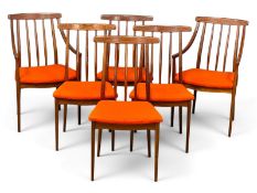A Set of Six Teak Sequence Dining Chairs. Designed by John Herbert for A. Younger. C.1968-1970. With
