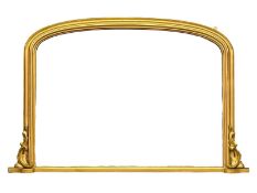A Victorian Giltwood Framed Overmantel. 125x80.5cm.