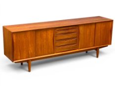 Arne Vodder (1926-2009) A Large Quality Danish Teak Sideboard, C.1960. With two sliding doors on