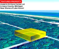 Invest in 0.6 Acre Corner Lot in Iosco County, Michigan Near Shores of Lake Huron!