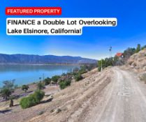 FINANCE DEAL: Adjacent Lots Overlooking Lake Elsinore! YOUR BID IS YOUR DOWN PAYMENT!