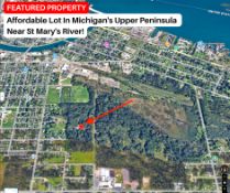 Affordable Lot In Michigan's Upper Peninsula Near St Mary's River!