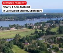 Nearly 1 Acre to Build in Lakewood Shores, Michigan!