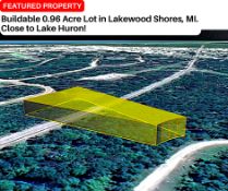 Buildable 0.96 Acre Lot in Lakewood Shores, MI, Close to Lake Huron!