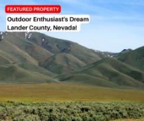 Outdoor Enthusiast's Dream in Lander County, Nevada!