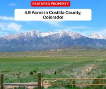 4.9 Acres of Buildable Land in Costilla County, Colorado!
