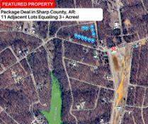Package Deal in Sharp County, AR: 11 Adjacent Lots Equaling 3+ Acres!