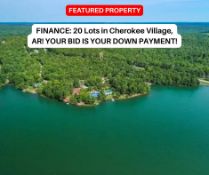 FINANCE: 20 Buildable Lots in Cherokee Village, AR! YOUR BID IS YOUR DOWN PAYMENT!