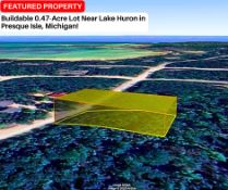 Buildable 0.47-Acre Lot Near Lake Huron in Presque Isle, Michigan!