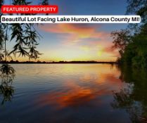 Beautiful Lot Facing Lake Huron, Alcona County, Michigan!