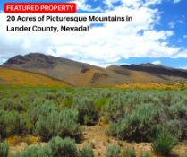 20 Acres of Picturesque Mountains in Lander County, Nevada!