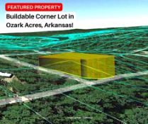 Buildable Corner Lot in Scenic Ozark Acres, Arkansas!