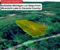 Buildable Michigan Lot Steps from Miramichi Lake in Osceola County!