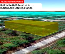 Buildable Half-Acre Lot in Indian Lake Estates, Florida!
