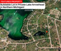 Buildable Lot in Private Lake Arrowhead in Northern Michigan!
