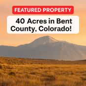40 Acres in Bent County, Colorado!