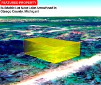 Buildable Lot Near Lake Arrowhead in Otsego County, Michigan!
