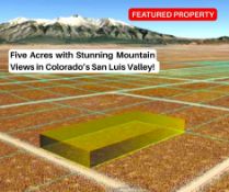 Five Acres with Stunning Mountain Views in Colorado's San Luis Valley!