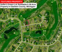 Golfer's Dream Lot: Buildable 0.36 Acre Property in Gladwin County, Michigan!