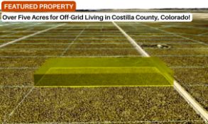Over Five Acres Perfect for Your Off-Grid Retreat in Costilla County, Colorado!
