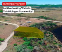 Lot Overlooking Water in this Michigan Community!