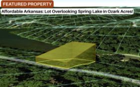 Affordable Arkansas: Lot Overlooking Spring Lake in Ozark Acres!
