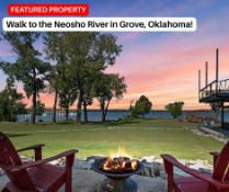 Walk to the Neosho River in Grove, Oklahoma!