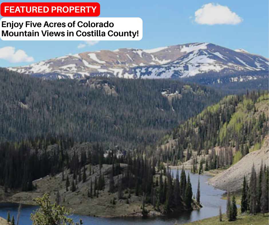 Enjoy Five Acres of Colorado Mountain Views in Costilla County!