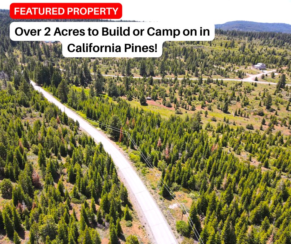 Over 2 Acres to Build or Camp on in California Pines!
