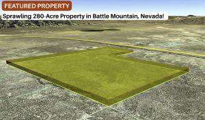 Sprawling 280-Acre Property in Battle Mountain, Nevada! BIDDING IS PER ACRE!