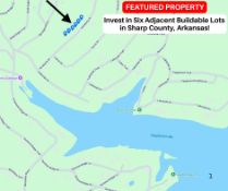 Invest in Six Adjacent Buildable Lots in Sharp County, Arkansas!