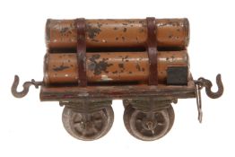 Bing Gasröhrenwagen, Spur 0, uralt, HL, LS, L 8,5, Z 3