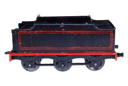 Bing Tender, Spur 0, schwarz, meist nachlackiert, LS, L 15,5, Z 3