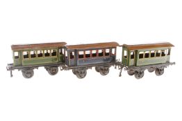 3 Bing Personenwagen, Spur 1, CL, LS, L 19,5, Z 3