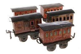 5 Bing Wagen, Spur 0, uralt, CL, Z 4