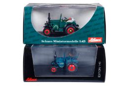 2 Schuco Miniaturmodelle, 1:43, Lanz Traktoren, im OK, Z 2