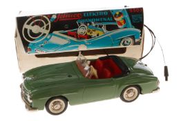 Schuco Elektro Phänomenal 5503, hellgrün, Frontscheibe geknickt, mit Zubehör, LS und