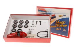Schuco Replik Grand Prix Racer Bausatz 1075, rot, wohl komplett, Alterungsspuren, im leicht besch.