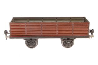 Märklin offener Güterwagen 1981, Spur 1, HL, LS und gealterter Lack, L 24, Z 3