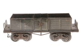 Bing off. Güterwagen, Spur 0, CL, 4A, mit 2x2 LT, tw RS, L 19,5, Z 3
