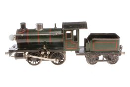 Märklin B-Dampflok R 12981, Spur 1, elektr., grün/schwarz, mit Tender und 1 el. bel. Stirnlampe,