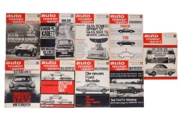 9 Zeitschriften, Auto, Motor & Sport, 1964, Ausgabe 10, 11, 12, 17, 18, 19, 20, 22 und 25